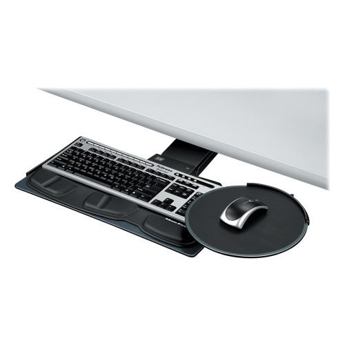 Fellowes 8029801 Keyboard Manager Sit Stand 19inx21in14in Black