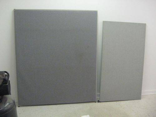 Used Office Cubicle Panels Parts Blue / Gray Studio 14 Walls Furniture Business
