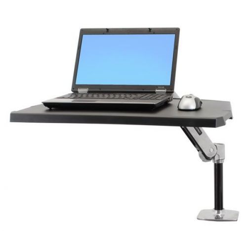 WORKFIT P Ergotron sit standing adjustable height desk mount workstation table