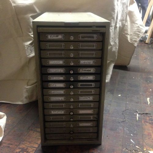 Acme visible records index card file cabinet
