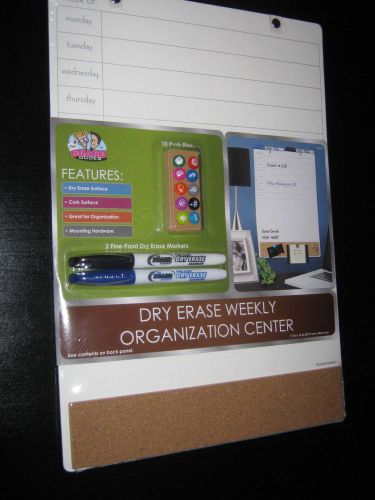 Dry Erase, 11&#034; x 16&#034; Weekly Organization Center Set &#034;New&#034; Factory Sealed