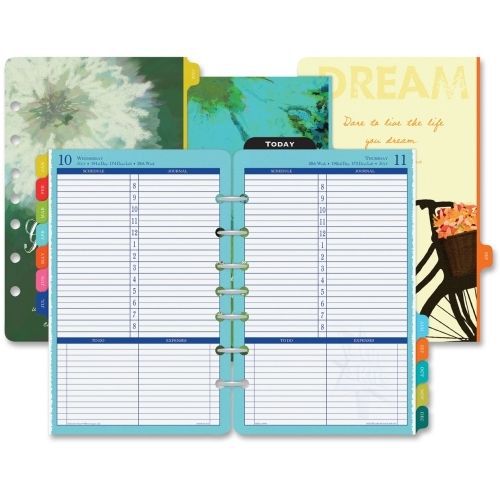 2015 Day-Timer Flavia Planner Refill -Daily -5.5&#034;x8.5&#034; -1 Year -8AM-9PM