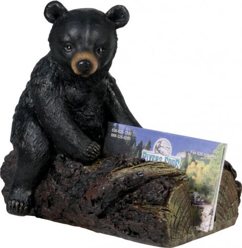 New Baby Bear Business Card Holder Hand Painted Hunting Brand Office Decoration