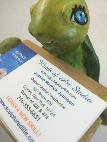 TURTLE Business Card Holder Desiger Created One Of A Kind