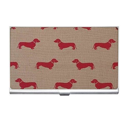 Dachshund Business Name Credit ID Card Holder Free Shipping