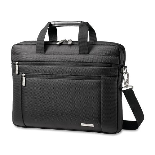 SML432711041 Classic Laptop Slim Briefcase, 16&#034;x2&#034;x12&#034;, Black
