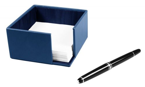 LUCRIN - Memo Paper Holder, 500 sheets - Smooth Cow Leather - Royal Blue