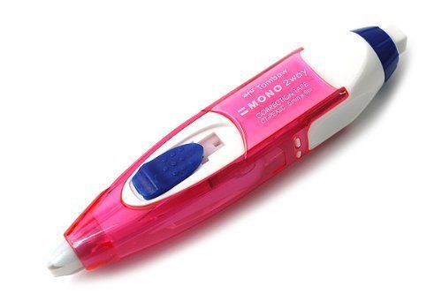 Tombow Mono 2way Correction Tape Eraser Pink Body CTa??PEX5C80 (Japan Import)