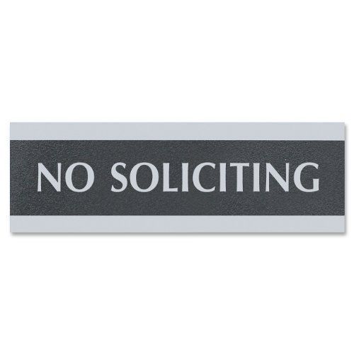U.s. Stamp &amp; Sign Century No Soliciting Sign - &#034;no Soliciting&#034; (uss4758)