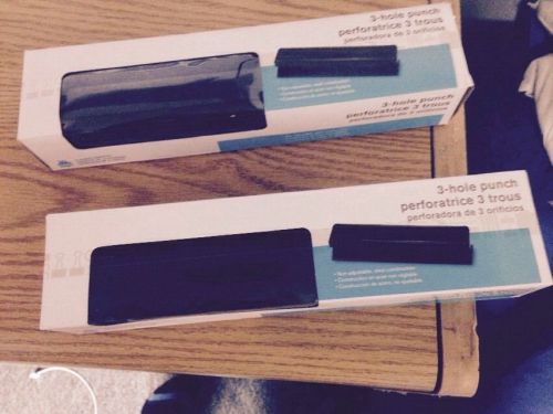 Lot Of Two Brand New Three Hole Punches X2
