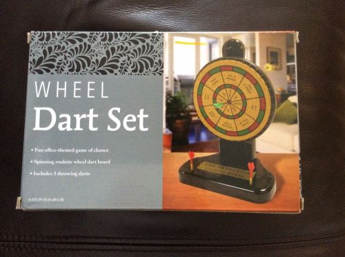 NIB Desk Wheel Dart Set Fun Office Game