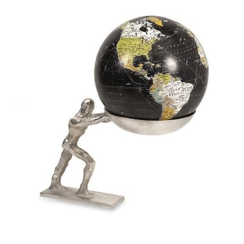Globe - &#039;Man Holding The World&#039; Desk Decor