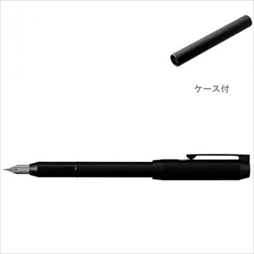 MUJI Moma ABS Polycarbonate Fountain pen Black with case JAPAN WorldWide