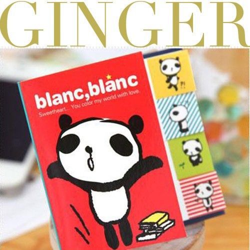 Blanc Panda Type Sticker Post It Bookmark Point Marker Memo Flags Sticky Notes