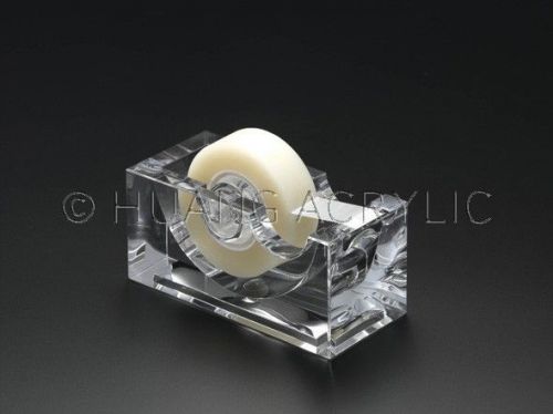 Chinco elegant block tape dispenser clear acrylic  new in box for sale
