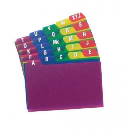 NEW Esselte 73153 Card Guides, Alpha, 1/5 Tab, Polypropylene, 3 x 5, 25/Set