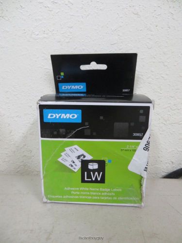 DYMO LabelWriter Labels White Adhesive Name Badges  2-1/4&#034;x4&#034; - 250 Ct - 30857
