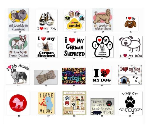 30 Personalized Return Address Labels &#034;I love my Dog&#034;. choose one picture {D2}