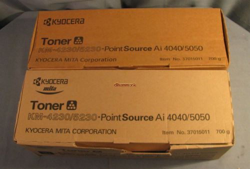 Lot of 2 genuine kyocera toner&#039;s km-4230/5230 ai 4040/5050 37015011 700g each for sale