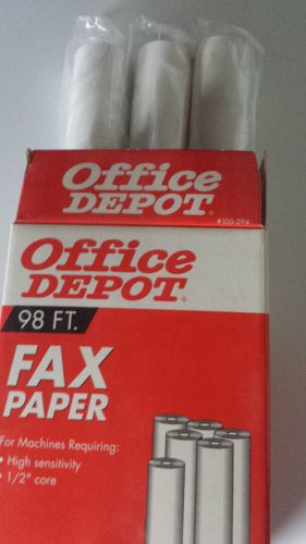 Office Depot Fax Paper      3 Rolls