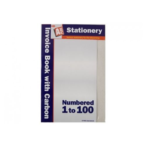 Numbered Invoice Book 100 Pages Pad Business Office Stationary Accessory