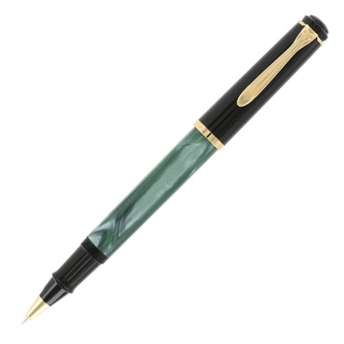 Pelikan tradition r200 green marble roller ball pen for sale