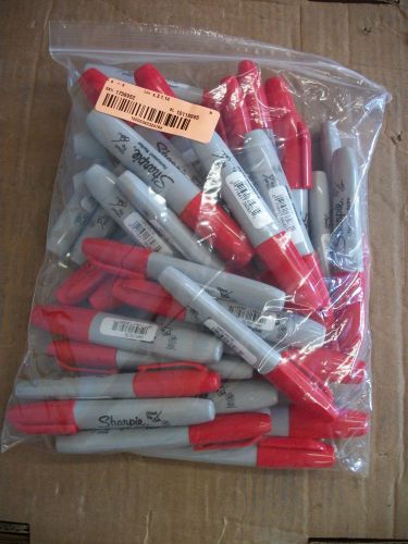 50 Sharpie Red Chisel Tip Markers