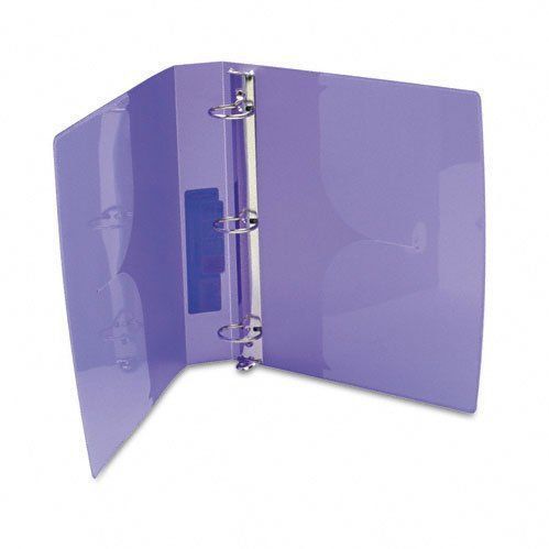 Translucent poly binder 1.5 capacity 8.5 x 11 sheet size purple a7040776 for sale