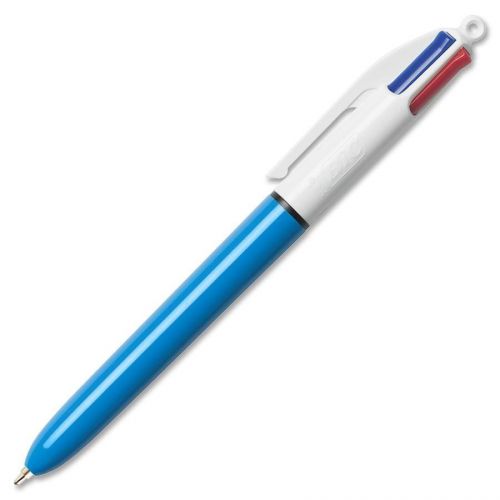 Bic Ballpoint Pen - Medium Pen Point Type - Blue, Black, Red, Green Ink - (mm11)