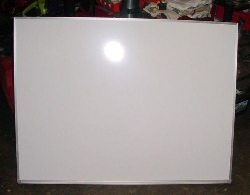 Universal Dry Erase Board - 48&#034; x 36&#034; - Melamine Surface - Aluminum Frame