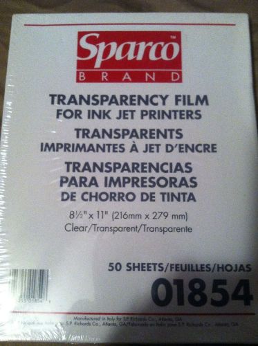 Sparco Transparency Film For Injet Printers 50pk