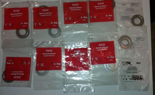 ELECTRICAL REDUCING WASHERS 1&#034; - 1/2&#034;, 22 washers 11 packs! Gampak Rigid 49302