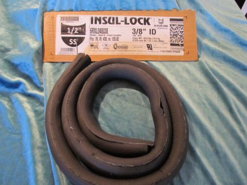 1  Black Pipe Insulation, 1/2   -    3/8   In. ID, 6 ft.