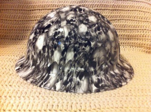 Hydrodipped hard hat with skulls for sale