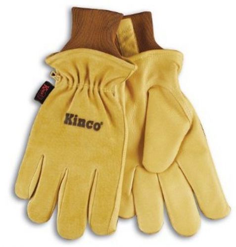 KINCO Lined Pigskin HeatKeep Work Gloves Size Large Construction Farm *3 Pairs*