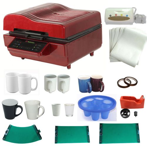 3d sublimation vacuum machine latte mug short wine glass ciss ink transfer kit for sale