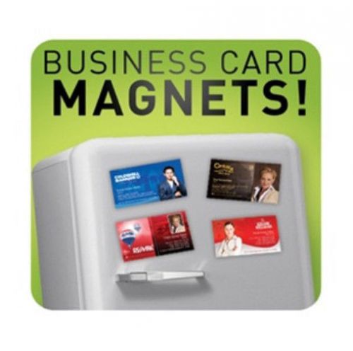250  Magnetic Business Cards [17-30 mil] Removablet/In/Outdoor * Design Included