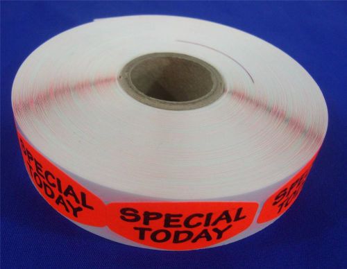 1,000 Self-Adhesive SPECIAL TODAY Labels 1.5&#034; x 0.75&#034; Stickers Retail Supplies