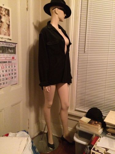 Vintage 1980&#039;s full body six foot tall female mannequin w/accessories &amp; stand for sale