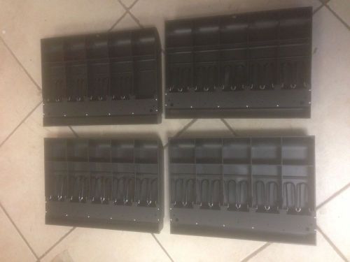 LOT 4 OF  NICE CASH DRAWER MONEY TRAY INSERT FREE SHIP FAST