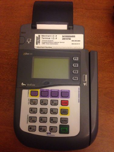 Merchant Solutions Omni 3200 Retail/Restaurant Sale-Swipe Credit Card Machine