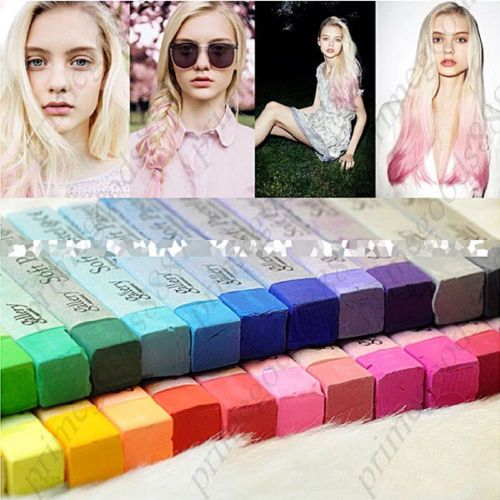 Colorful chalk color professional soft hair dye crayons temporary in blue for sale