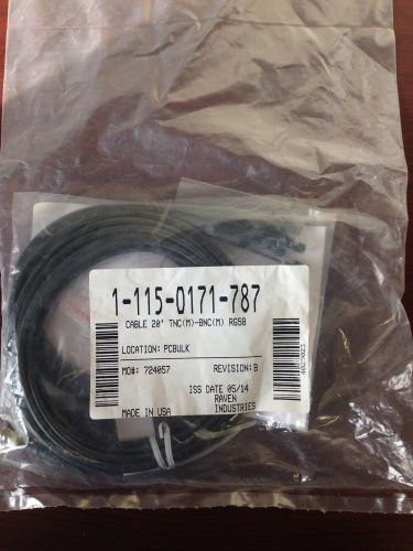 NEW Raven Cable 20&#039; TNC - BNC 115-0171-787 (Compatible with Helix Antenna)