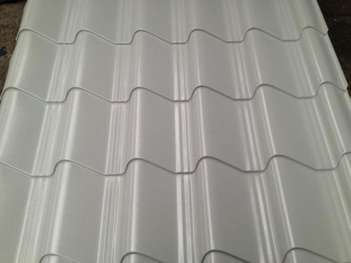 Tile Effect Roof Sheets,Plastic Coated, Goosewing Grey Roofing, 0.7mm