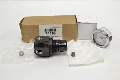 New arrow pneumatics r162g mini 1/4 in regulator with pressure gauge b206638 for sale