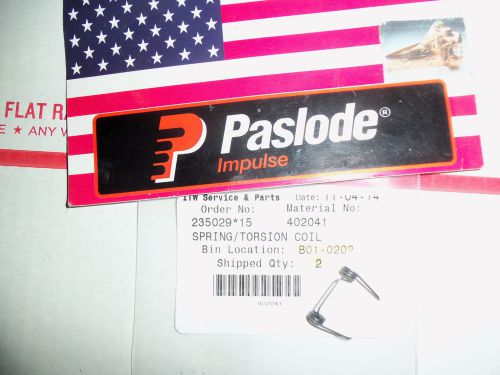 &#034;NEW&#034; Paslode  Part # 402041  Torsion Spring, Feed Claw
