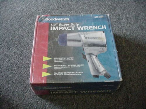 GM GOODWRENCH 1/2&#034; SUPER DUTY Air Impact Wrench MODEL GM-2500 NEW 400&#034;LB 90PSI