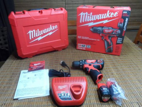 ***** Milwaukee M12 Cordless Hammer Drill # 2408-22 Brand New *****