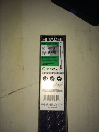 Hitachi 725679B Quad Plus Reinforced Concrete Cutter 5 Pack 9/16 X 16&#034; X 18&#034; Bit
