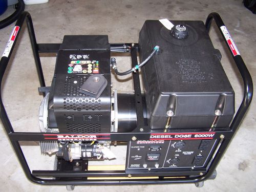 Baldor portable diesel generator dg6e for sale
